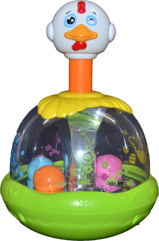 Neshkaar Multicolored Kaleidoscope Jumping Chick(Green, White, Yellow, Orange)