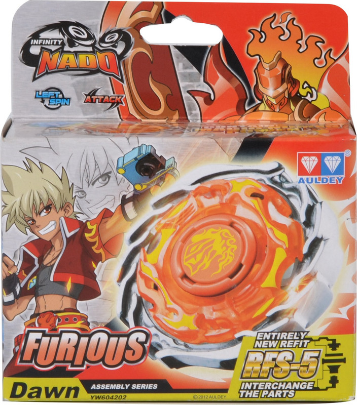 Infinity Nado Furious - Attack top (without RFID- Plastic Series)(Orange)