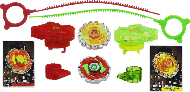 Beyblade Metal Fury Crushing Blast Barrage 2-Pack(Multicolor)