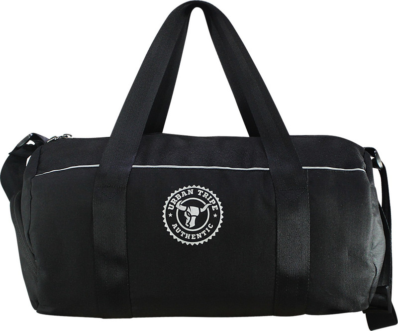 Urban Tribe Barrel Gym Bag(Black, Sling Bag)