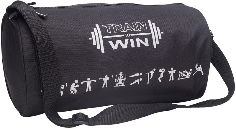 Cosmus Fitwell - Black Gym Bag(Black, Kit Bag)