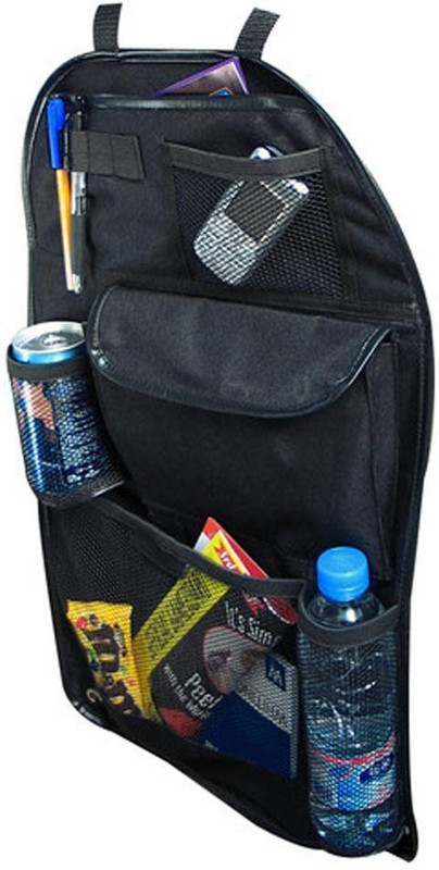 Sky Car Back Organizer Mutli Storage Compartments-Large Pocket Bag Trucks Vans Pen Holder Pockets Beverage Adjustable Seat Straps(Black) RS.244 (75.00% Off) - Flipkart