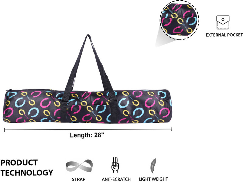 Strauss Full Zip Yoga Mat Bag(Multicolor, Kit Bag)