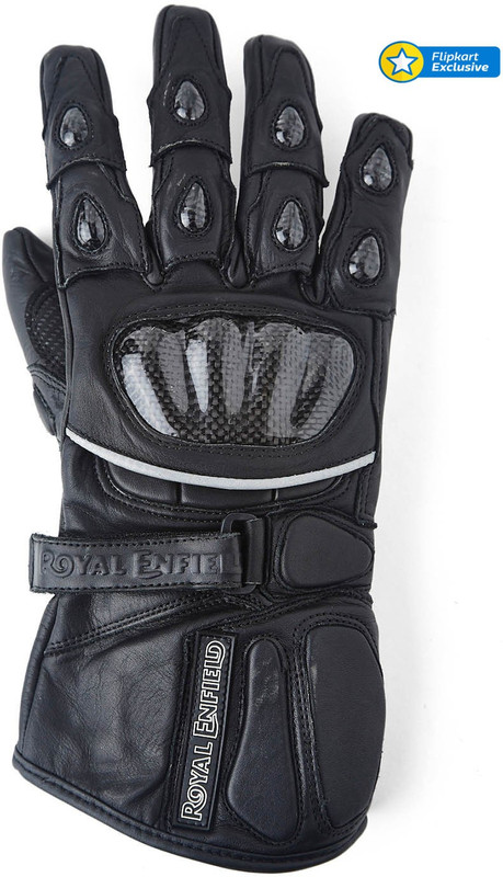 Royal Enfield GLS150007-Black Riding Gloves(Black)
