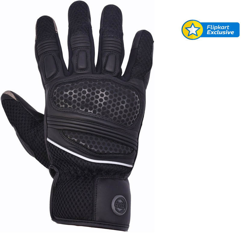 Royal Enfield GLS150006-Black Riding Gloves(Black)