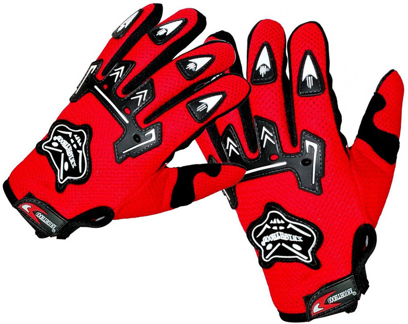 Knighthood 1 Pair of Hand Grip for Bike Motorcycle Scooter - (Red M) Riding Gloves(Multicolor)