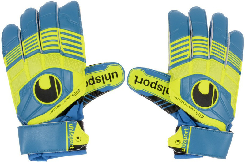 UHL Sport Eliminator Goalkeeping Gloves (Men, Yellow, Blue)