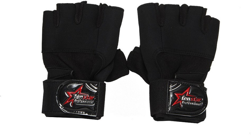 Tenstar Professional Gym & Fitness Gloves (Free Size, Multicolor)