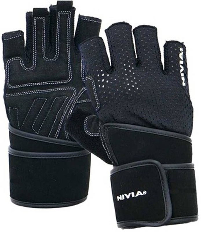 Nivia Sniper Gym & Fitness Gloves (L, Black)