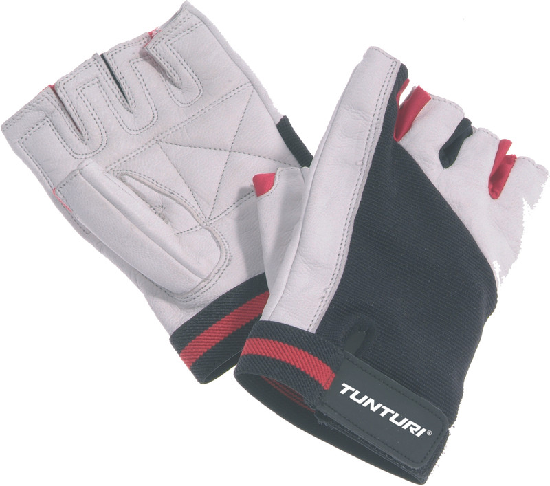 Tunturi Fit Control Gym & Fitness Gloves (XL, White, Black, Red)
