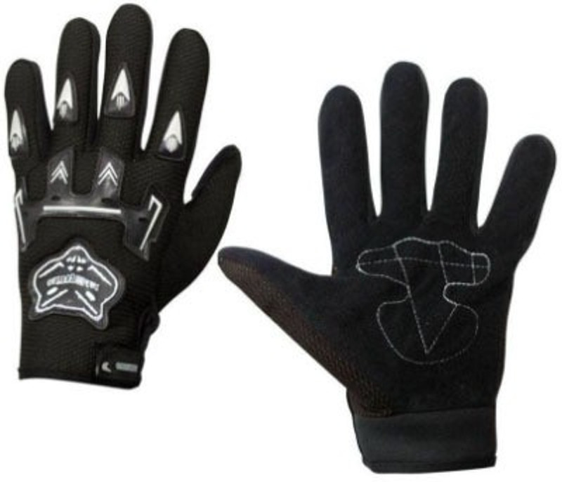 Enfield Works Knighthood Black Polyster Gloves Riding Gloves(Black)