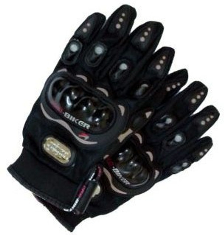 Enfield Works black hands gloves for bikes free size Riding Gloves(Black)