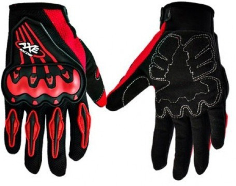 ACCESSOREEZ AXE gl0025 Riding Gloves(Red, Black)
