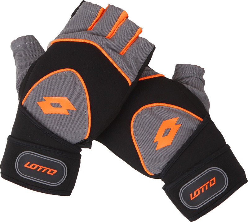 Lotto Terrain Gym & Fitness Gloves (XL, Black, Orange)