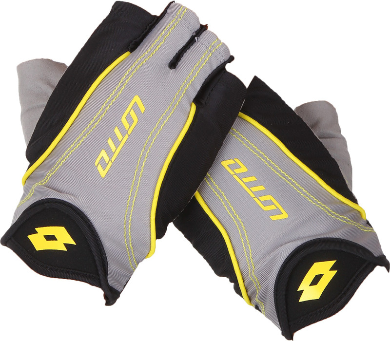 Lotto Hurricane Gym & Fitness Gloves (XL, Grey, Green)