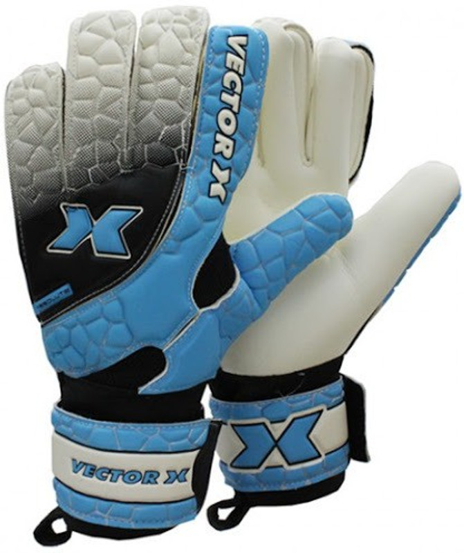 Vector X Absolute Goalkeeping Gloves (Men, Black, Blue, White)