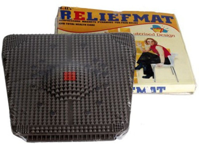 Divinext Acupressure Mat with Magnets Pyramids for Pain Relief Black 5 mm Accupressure Mat