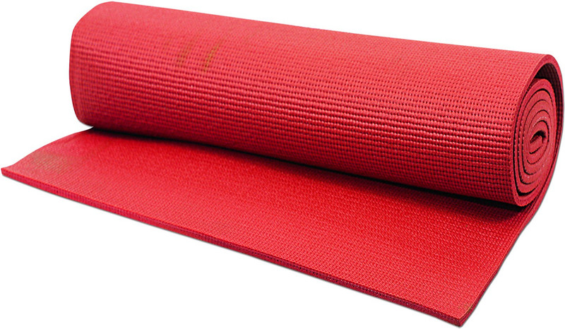 Hrinkar 24 X 68 inch Premium Quality Red 5 mm Yoga Mat
