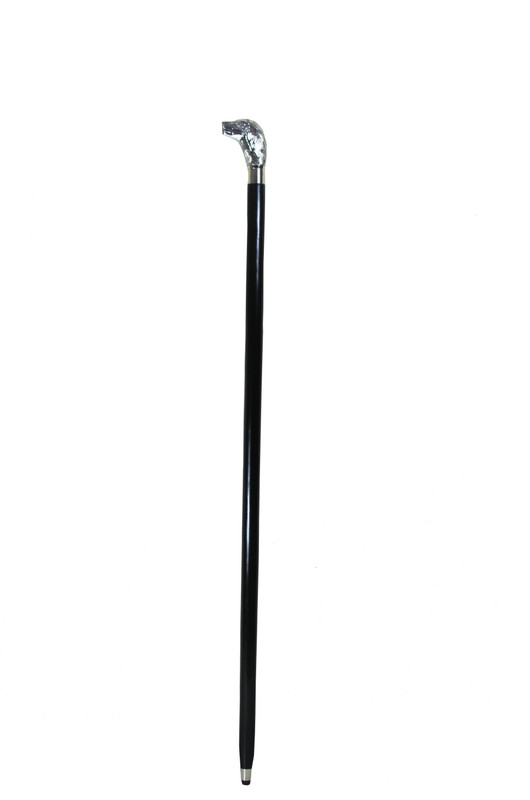 The Royal Collection Walking Tiger Shape Handle Gymnastic Stick - 91.44 cm(Black)