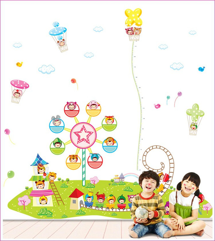 Oren Empower 3pc/Set (Pack Of Three) Growth Chart Kids Amusement Park Wall Sticker(210 cm X cm 205, Multicolor) RS.1800 (76.00% Off) - Flipkart
