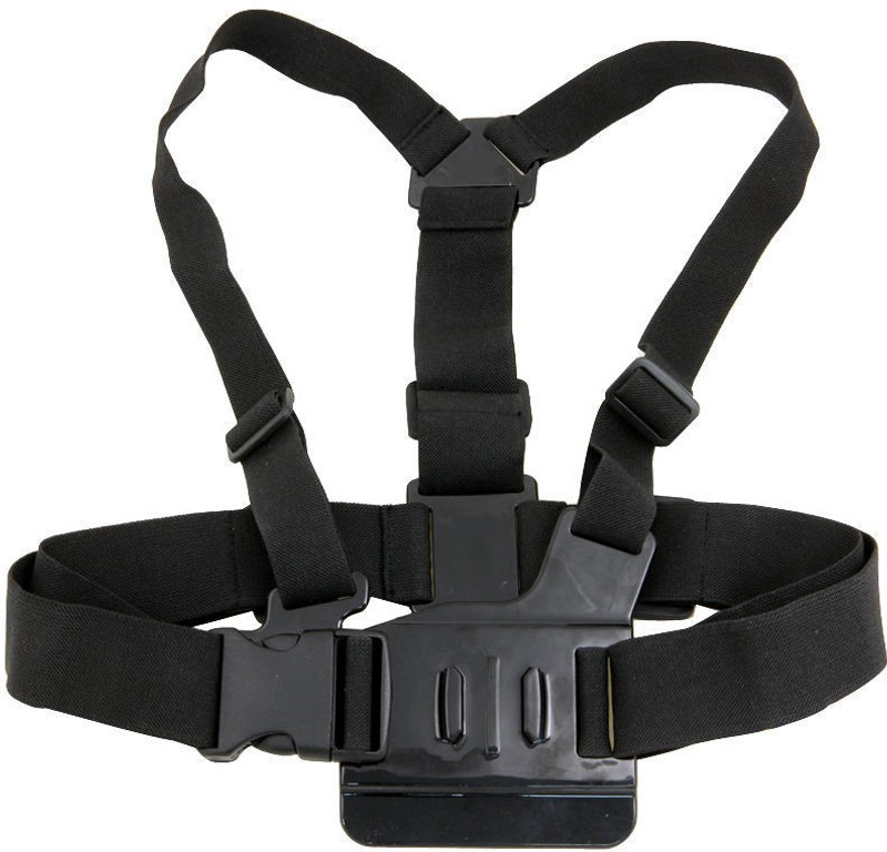 Axcess Chest Belt Strap for GoPro HD Hero 4, 3+, 3, 2, 1 camcorders Strap(Black)