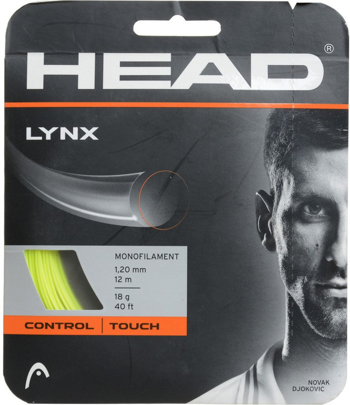 Head LYNX 1.2 Tennis String - 12 m(Yellow) Head LYNX 1.2 Tennis String - 12 m(Yellow)