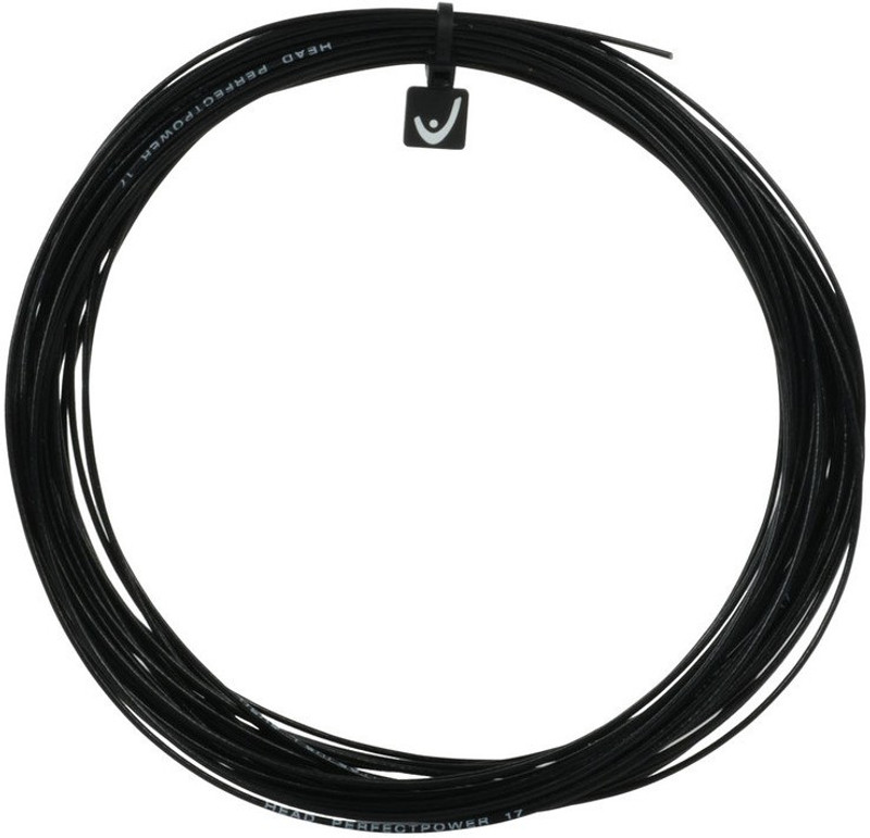 Head Perfect Power 130 1.30 Squash String - 10 m(Black)