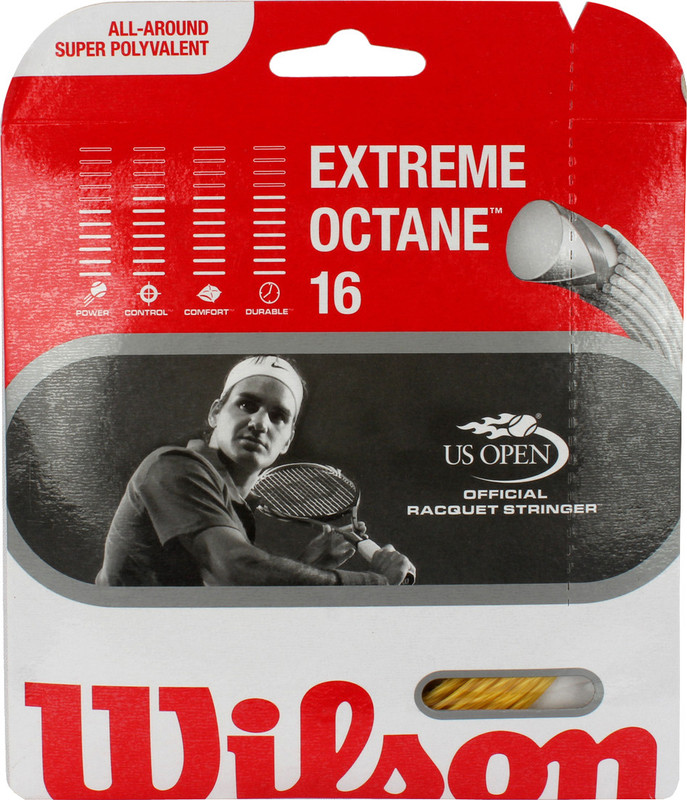 Wilson Extreme Octane 16 1.30 mm Tennis String - 12.2 m(Gold) Wilson Extreme Octane 16 1.30 mm Tennis String - 12.2 m(Gold)