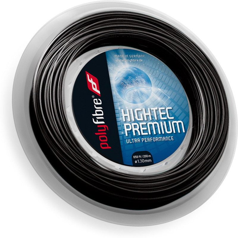 Polyfibre Hightec Premium 1.30mm - 200m 1.30 Tennis String - 200 m(Black) Polyfibre Hightec Premium 1.30mm - 200m 1.30 Tennis String - 200 m(Black)