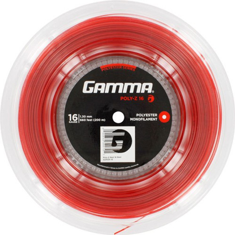 Gamma Poly-Z 1.3 Tennis String - 200 m(Red) Gamma Poly-Z 1.3 Tennis String - 200 m(Red)