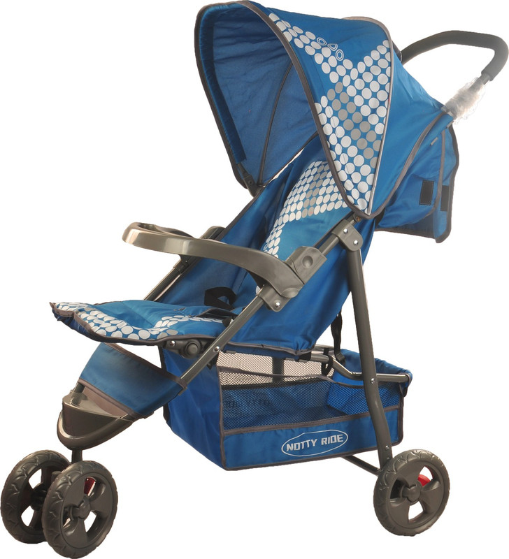 Notty Ride Three Wheel Light Weight Baby Stroller (Blue) Pram(Blue)
