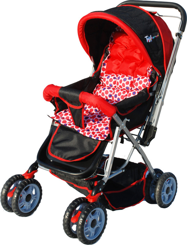 Toy House Baby Stroller Pram, Red Stroller(5, Multicolor)