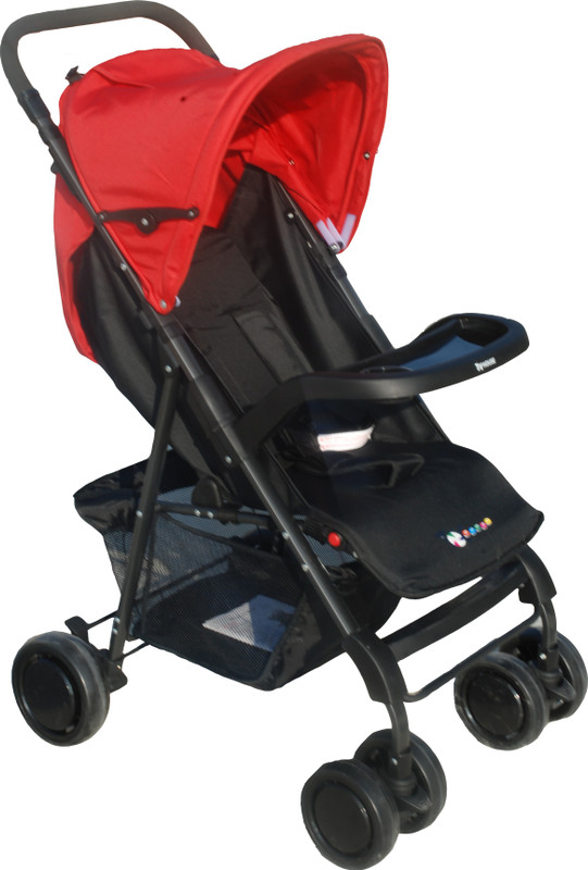 Toy House Premium Stroller, Red Stroller(3, Multicolor)
