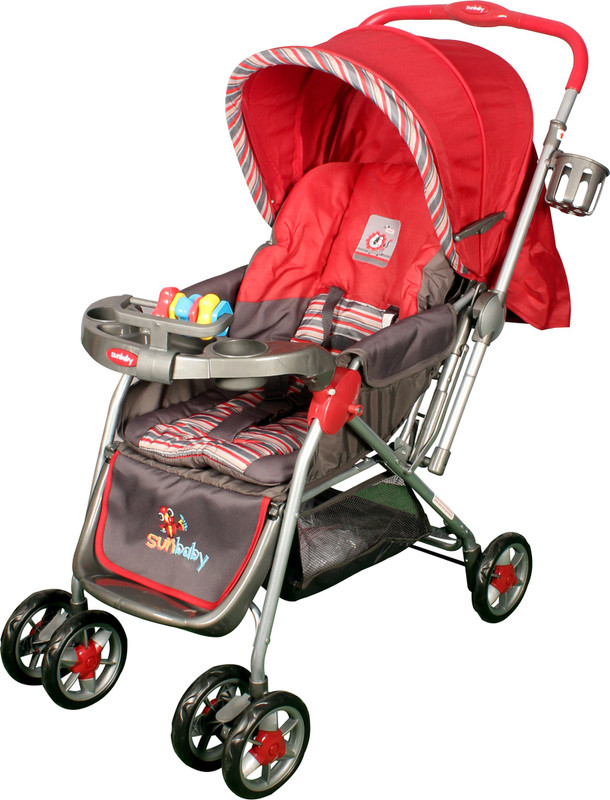 Sunbaby Stroller Red Circle Stroller(3, Red)