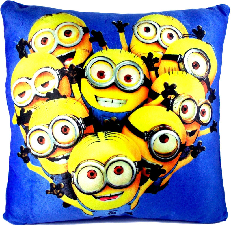 Now-N-New Minion Cushion - 30 cm(Blue, Yellow)