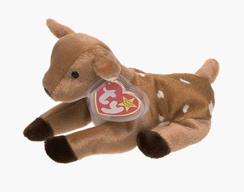TY Beanie Babies Whisper The Deer - 12 inch(Brown)