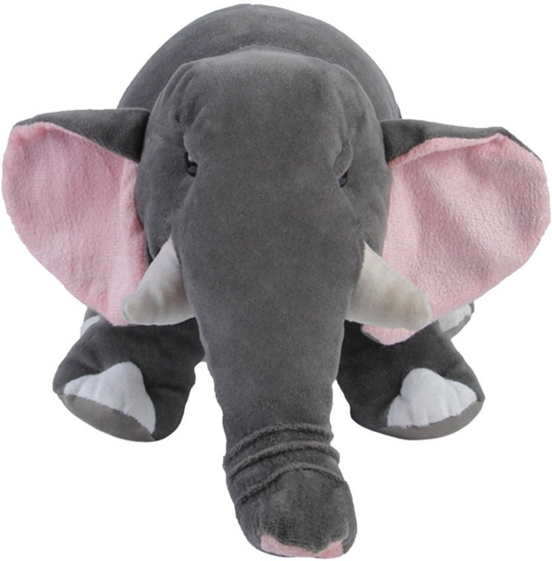 Deals India Gray & Pink Jumbo Elephant Soft Toy - 45 cm(Grey)