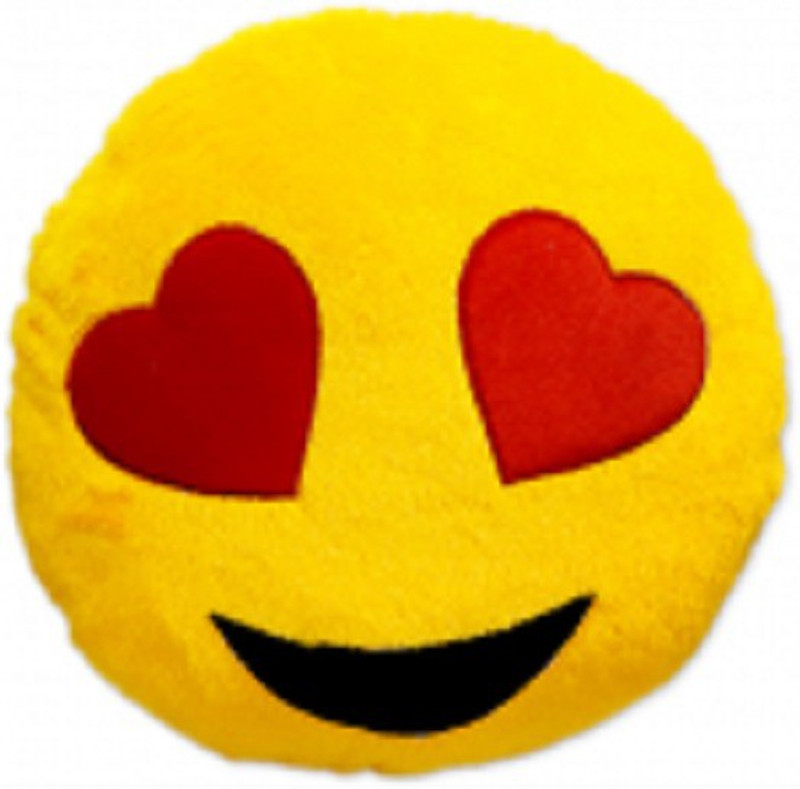 Yash Enterprises Smiley Cushion no.7 - 13 inch(Yellow)