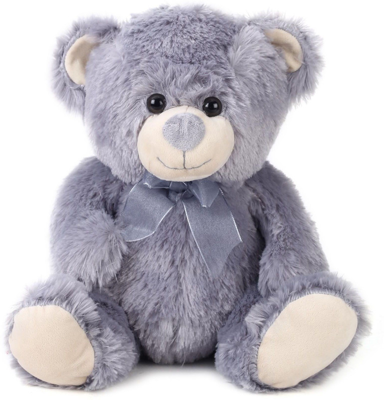 Starwalk Teddy Bear Plush Grey with Bow - 14 inch(Grey)