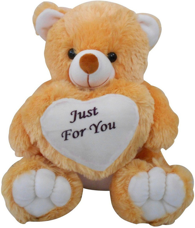 Saugat Traders Just For You Teddy Bear - 40 cm(Brown, White)