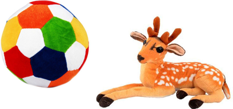 Alexus Deer And Football - 32 cm(Multicolor)