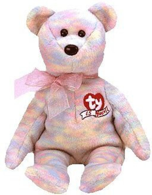 TY Beanie Babies Celebrate The Bear(Pink)