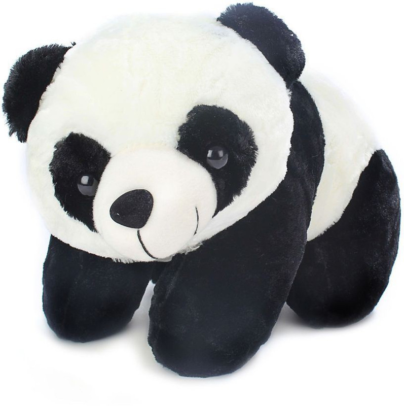 Tickles Lovely Looking Panda - 40 cm(Black, White)