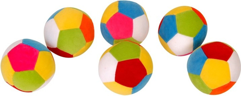 Dream Deals Dream Deals Colourful Ball 4 inch(Pack of 6)  - 4 inch(Multicolour)