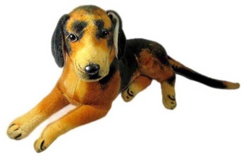 Deals India Imported Sitting Dog Stuffed Soft Toy - 40 cm(Black)