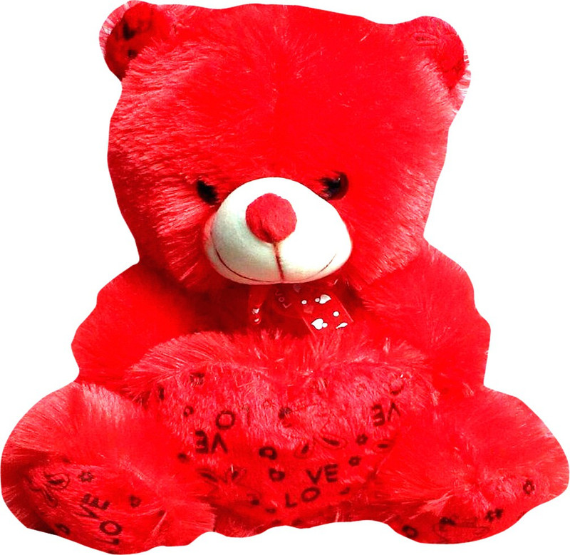 Riya Enterprises Lovely Bear - 32 cm(Red)