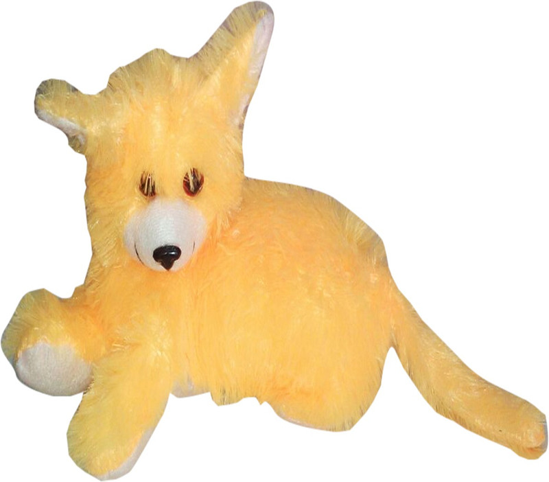 Riya Enterprises Cute Cat - 24 cm(Yellow)