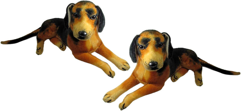 Alexus Two Sitting Dog - 32 cm(Multicolor)