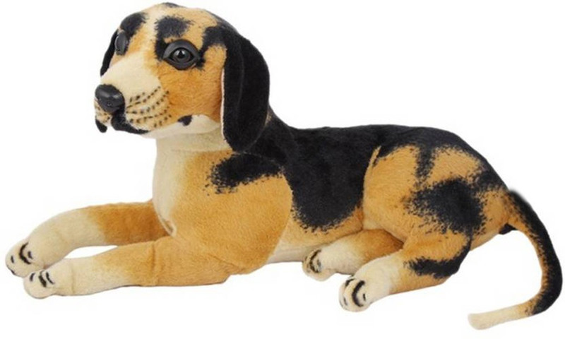 CraftSmith Craft Smith Soft Stuffed Dog | Plush Pet Toy for Kids, Children - 32 cm(Black, White, Brown, Multicolor)