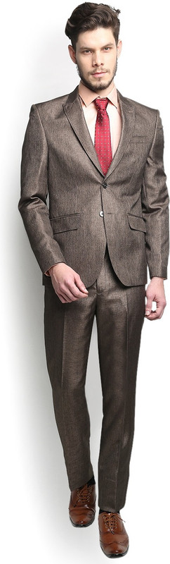 Blackberrys Single Breasted Self Design Men Suit Blackberrys Single Breasted Self Design Men Suit